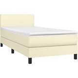  box spring s madracem LED krem 80x200 cm od umjetne kože | shoptok.hr