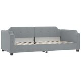  Izvlečna dnevna postelja svetlo siva 80x200 cm blago | Shoptok.si