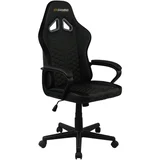 GAMING STOL kovina, umetna masa, tekstil črna