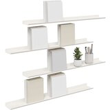 Polica na zidu s policom Zidne 4 pcs Bijelo 80 x 9 x 2 5 cm - Bijelo 80 x 9 cm 4 | shoptok.hr