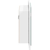  LED kupaonski ormarić s ogledalom bijeli 60x12x45 cm akrilni | shoptok.hr