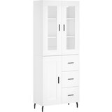 Maison Chic Visoka omara - Komoda - Predalnik bela 69,5x34x180 cm inženirski les, (21718996) | Shoptok.si