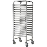 Hendi Jeklen voziček za transport pladnjev kontejnerjev 15 x GN1/1 - 810613, (21387840) | Shoptok.si