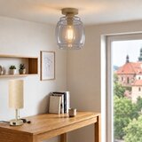 Brilagi LED Plafonsko svetlo R GLASS 1xE27/60W/230V Ø 26 cm bež/duvasto-siva | Eponuda.com