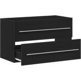 Ormarić za umivaonik crni hrast 80x38,5x48 cm Konstruirano drvo | shoptok.hr