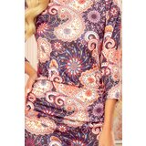 Numoco 59-10 Sweater dress - oriental colorful pattern | Shoptok.si