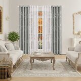 INF 132x213cm Komplet zatemnitvenih zaves s termo srebrnim tiskom - marmorni vzorec Silver+White, (5000235666) Cene