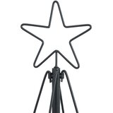  Božićno drvo u obliku čunja s stalakom Crna 180,5 cm Čelik | shoptok.hr