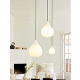Halo Design 407931 - Visilica na sajli DROPS 1xE27/40W/230V, prečnik 30 cm, bela/mat hrom | Eponuda.com