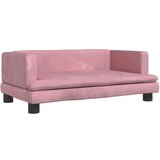 vidaXL Krevet za pse ružičasti 80 x 45 x 30 cm baršunasti | shoptok.hr