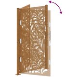 vidaXL Vrtna vrata 105x180 cm otporni čelični valoviti dizajn | shoptok.hr