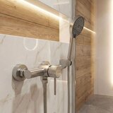 REA Bath Mešalnik za prho Lungo Stripe BRUSH NICKEL | Shoptok.si