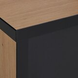 Mömax tv-element hayato, barva hrasta, črna | Shoptok.si