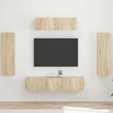 3 TV omarica 5 pcs Sonoma hrast - - Rjava - 65.4 - 31 x 29,5 x 100 cm - 2025-vidaXL-Uvoz_2 Cene