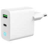 Gembird USB punjač 1xType-C + 1xUSB-A fast charger, 20W, white, LED, TA-UC-PDQC20L-W-01 | Eponuda.ba