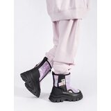 Shelvt Girls' quilted snow boots with gloss | shoptok.hr