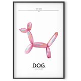  Plakat - Holo-Dog - Colorful Retro Dog 40x60 Crni okvir s margom | shoptok.hr