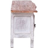 TV ormarić bijeli 120 x 30 x 40 od masivnog drva mahagonija | shoptok.hr