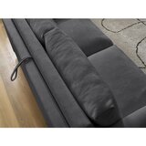 Bobochic Paris Črna sedežna garnitura za spanje/raztegljiva 200 cm Cocoone – | Shoptok.si