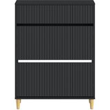  Ormar za cipele ARNHEM 78 x 24 x 103 cm Konstruirano drvo Crna | shoptok.hr