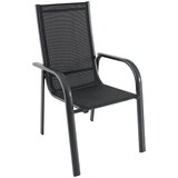 SUNFUN Vrtni stol Maja (69 x 59 x 100 cm, aluminij in tekstil, antracitne barve) Cene