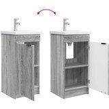  Kupaonski umivaonik s sudoperom Siva Sonoma 42 x 40 x 84,5 cm | shoptok.hr