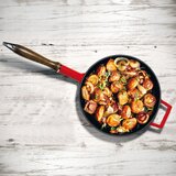 Lava klasična ponev z lesenim ročajem in steklenim pokrovom, 28 cm | Shoptok.si