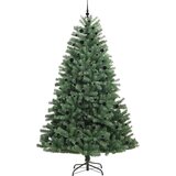 vidaXL Umetno Zložljivo Božično Drevo Zelena 270 cm PVC in kovina | Shoptok.si