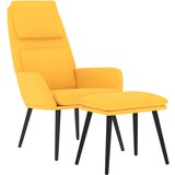  Stolica za opuštanje od tkanine sa stolcem boja senfa | shoptok.hr
