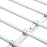  Krevet na kat sa stolićima u okviru bijeli metalni 90 x 200 cm | shoptok.hr