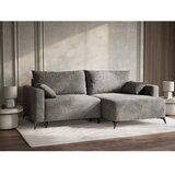 Maison de Rêve Siva raztegljiva/s prostorom za shranjevanje kotna sedežna garnitura iz šenilje (desni kot/z ležalnikom) Leon – | Shoptok.si