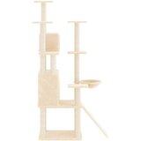 Penjalica za mačke sa stupovima za grebanje krem 154 cm | shoptok.hr