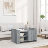  Stolić za kavu siva boja hrasta 80x50x50 cm konstruirano drvo | shoptok.hr