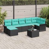  Sjedeća garnitura za vrt 7 kom. poliratan 297 x 132,5 x 85 cm | shoptok.hr