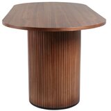 Venture Home Bianca ovalni blagovaonski stol 200 × 90 cm, boja oraha | shoptok.hr