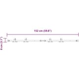 vidaXL Komplet kliznih vrata ormarića 152 cm ugljični čelik | shoptok.hr