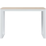  Stol za računalo bijeli i boja hrasta 110x60x73 cm od iverice | shoptok.hr