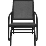 vidaXL Vrtne stolice ljuljačke 2 kom crne 61x76x87 cm tekstil i čelik - Crna 2 | shoptok.hr