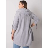 Fashion Hunters RUE PARIS Women's dark blue cotton blouse | shoptok.hr