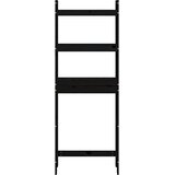  Stalak za kupaonicu crni 63 x 26 x 171 cm od masivne borovine | shoptok.hr