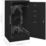 Ormarić za sedla crni 53 x 53 x 105 cm čelični | shoptok.hr