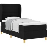  Krevet s opruga kutije s madracem Crna 200 x 90 cm tkanina | shoptok.hr