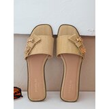 DStreet Klapki damskie TEDDYLUXE beżowe | Shoptok.si