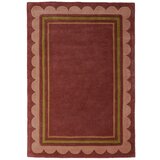 Flair Rugs Bordo rdeča ročno tkana volnena preproga 160x230 cm Lois – | Shoptok.si