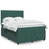 Maison Chic Box spring postelja - Vzmetna postelja z vzmetnico temno zelen 140x190 cm žamet SL17199, (21895086) | Shoptok.si