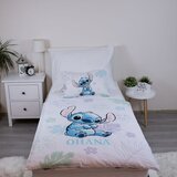 Jerry Fabrics Bijela pamučna dječja posteljina za dječji krevetić 100x135 cm Lilo and Stitch "Ohana White" – | shoptok.hr