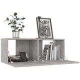 TV ormarić boja betona 80 x 30 x 30 cm od konstruiranog drva | Eponuda.com