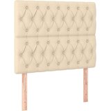  Box spring postelja z vzmetnico krem 100x200 cm blago, (20894246) | Shoptok.si