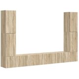 4 pcs Sonoma hrast - - Rjava - 76.34 - 30 x 31 x 60 cm - 2025-vidaXL-Uvoz_2 | Shoptok.si