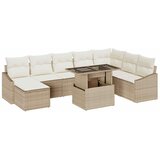  Set sofe s jastukom s pohranom 9 pcs Bež i krema poliratan | shoptok.hr